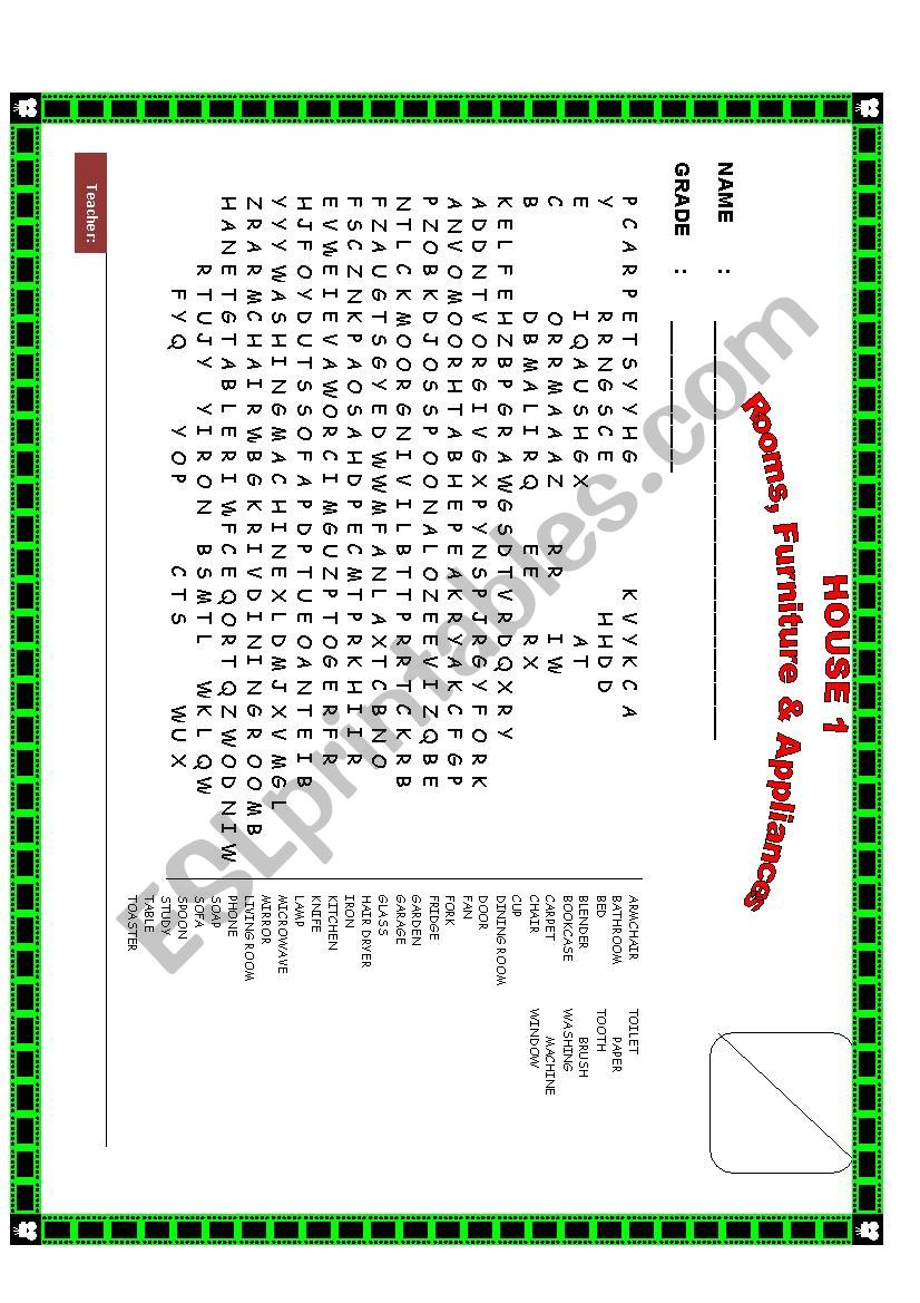 HOME LETTER SOUP worksheet