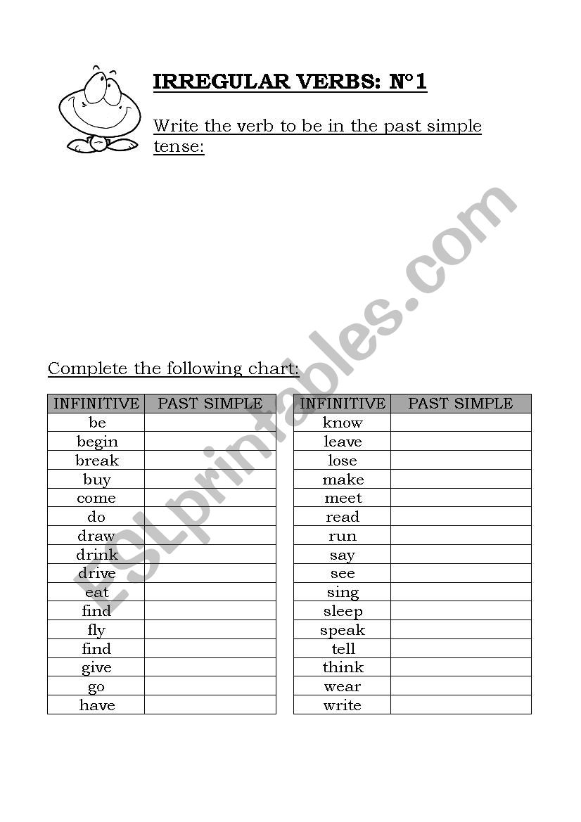 Past simple activities worksheet