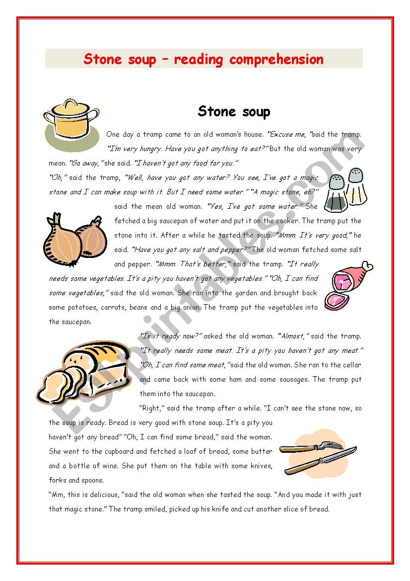 Stone soup 2 + KEY worksheet