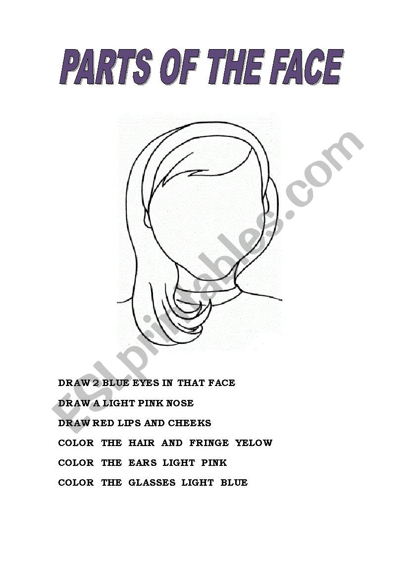 draw and paint parts of the face