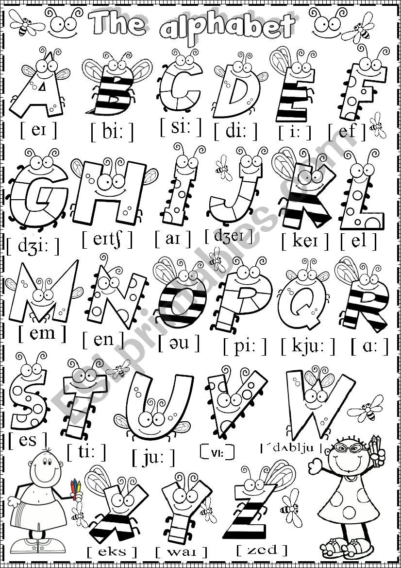 alphabet worksheet