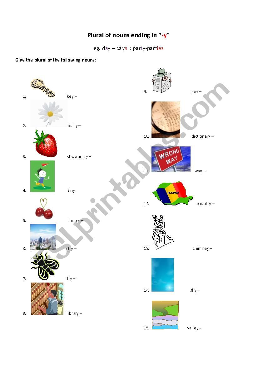 Plural of nouns ending in 