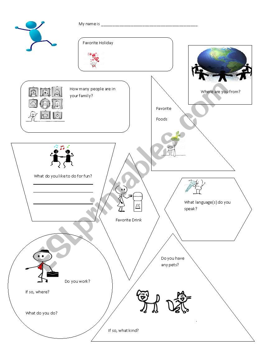 ALL ABOUT ME worksheet