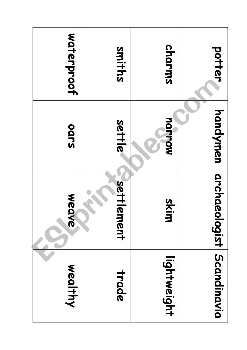 Vikings connect 3 game worksheet