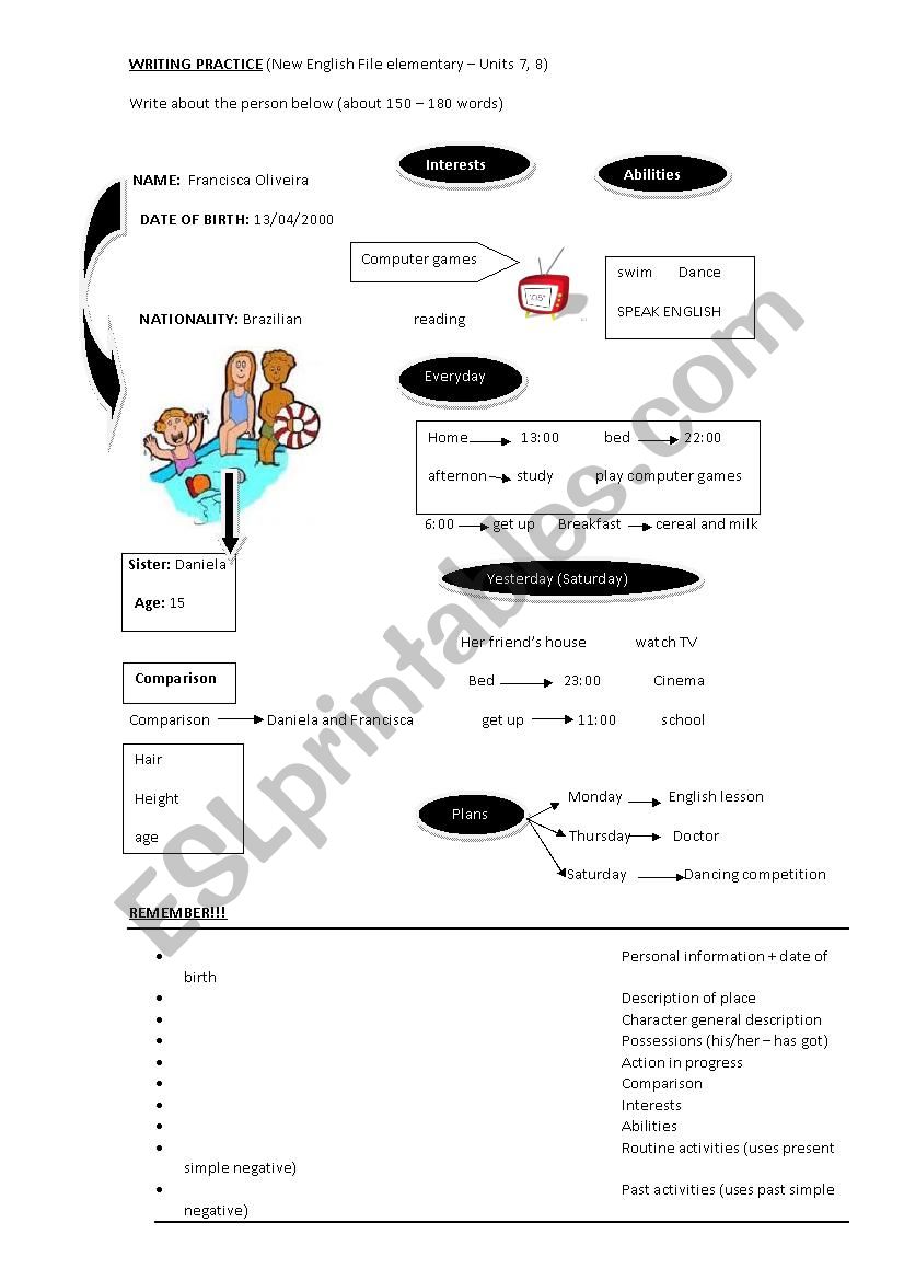 writing practice worksheet