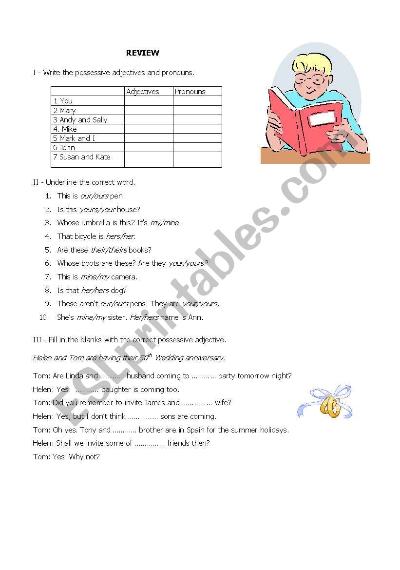 Review for basic levels worksheet