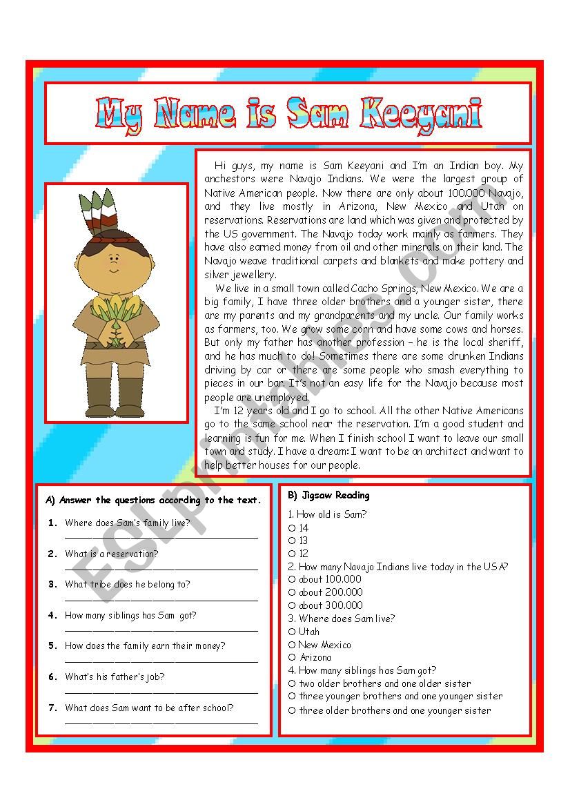 My name is Sam Keyanee worksheet