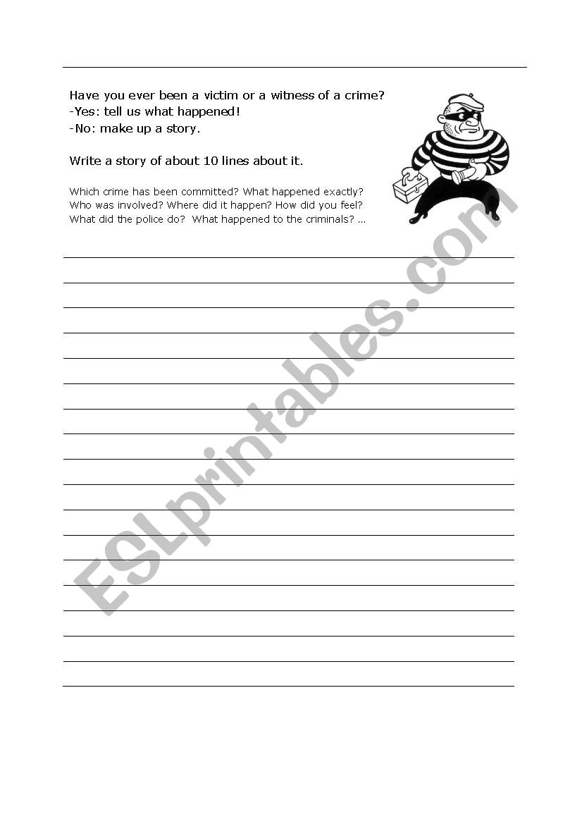 writing - past tenses worksheet