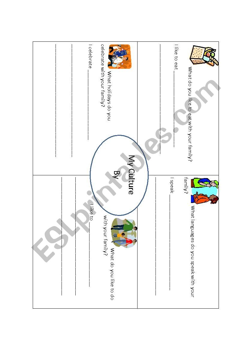 culture graphic organizer worksheet