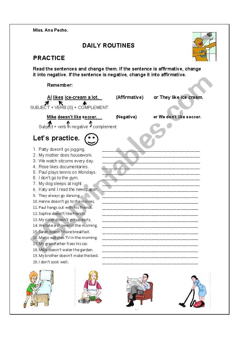 Present Simple worksheet