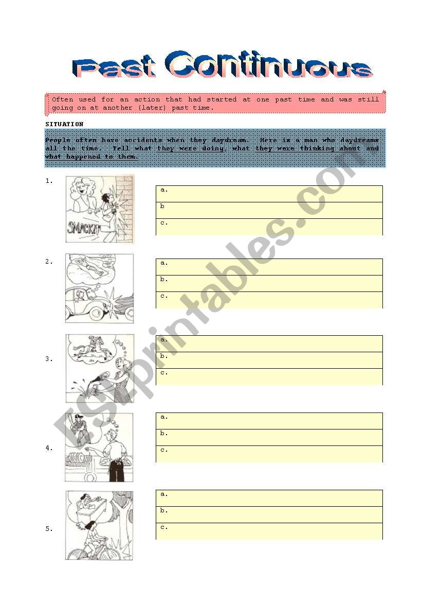 DAYDREAMING! worksheet