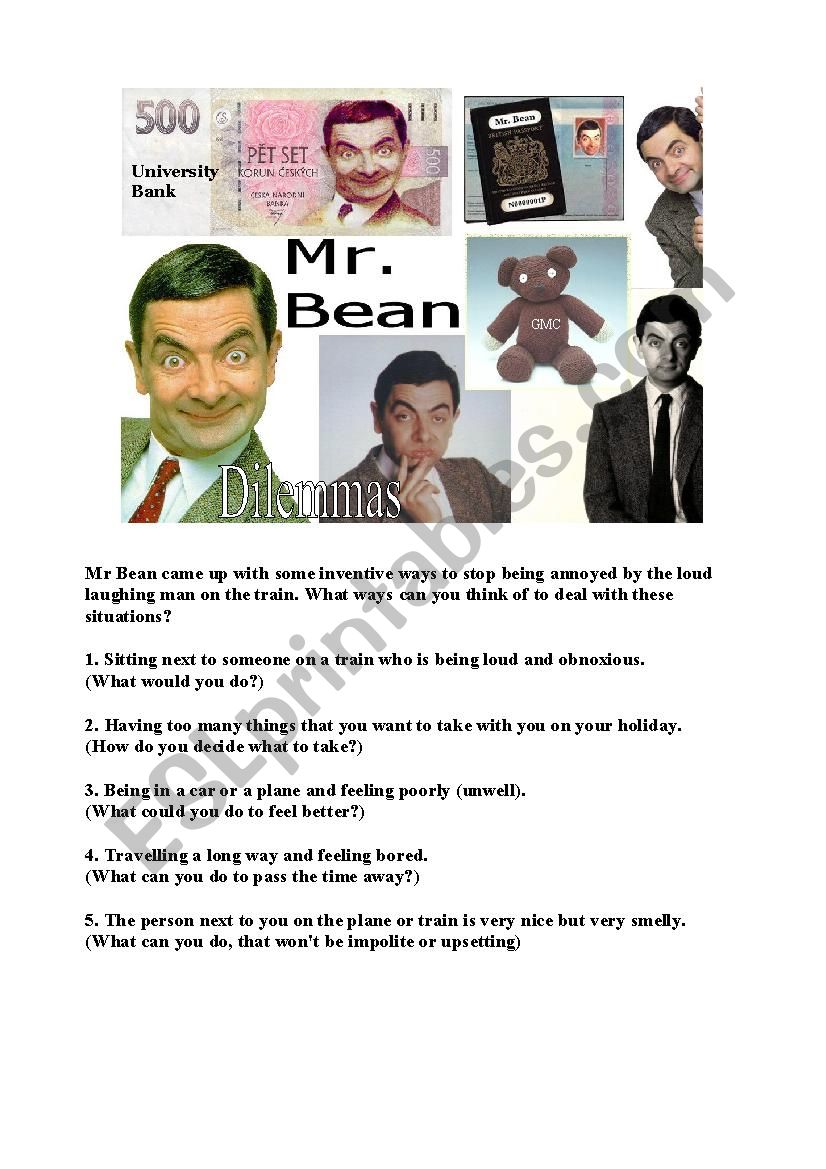 Mr Bean Rides Again Part 2 worksheet