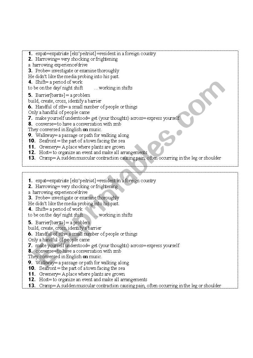 vocabulary-headway upper intermediate