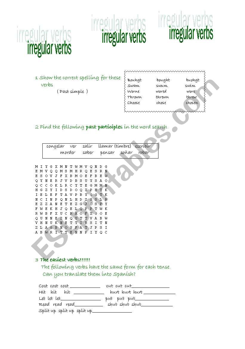 Having Fun with Irregular Verbs!!