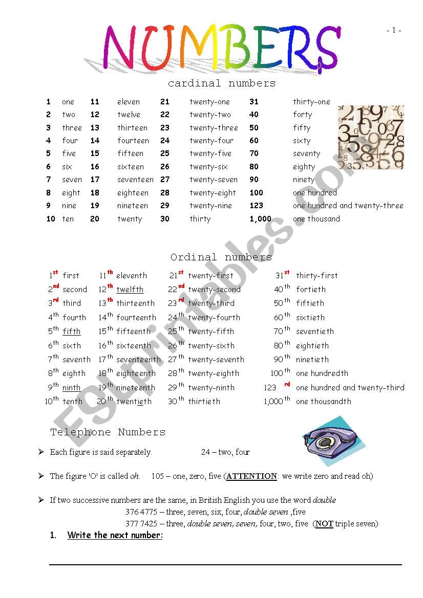 cardinal-and-ordinal-numbers-worksheet