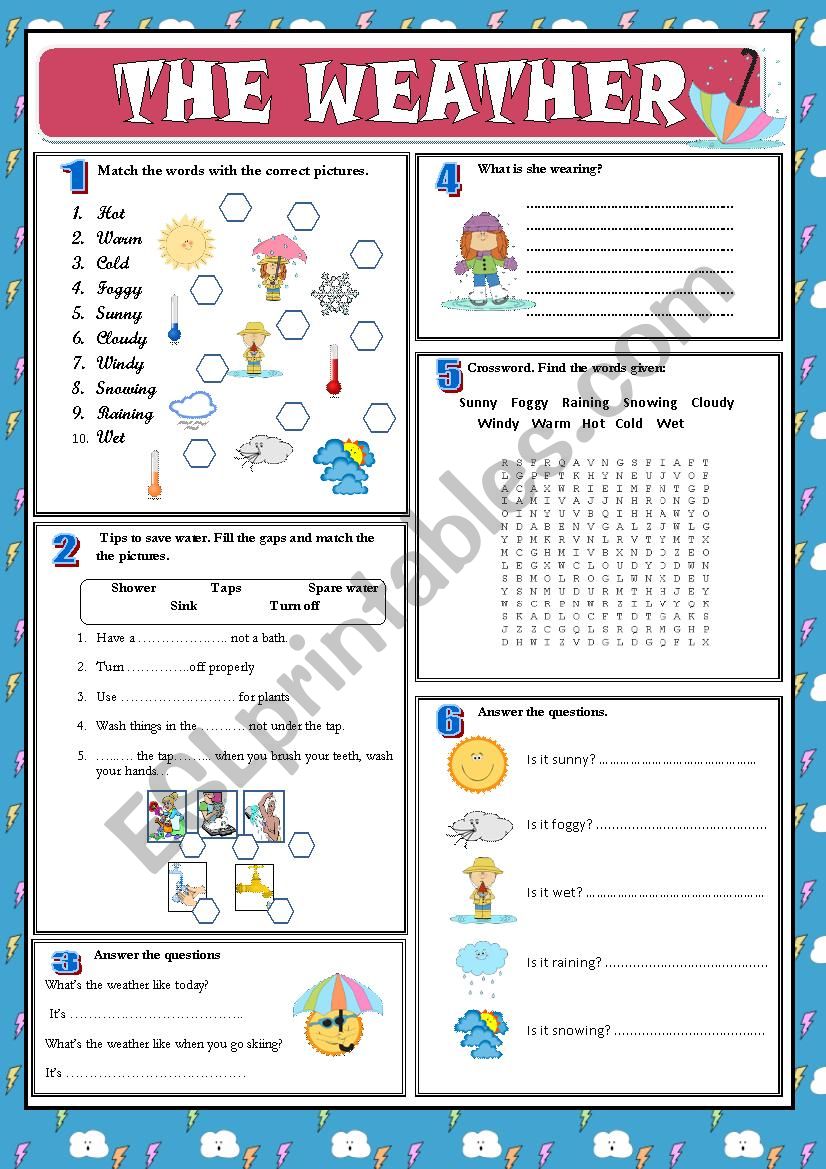 The weather worksheet