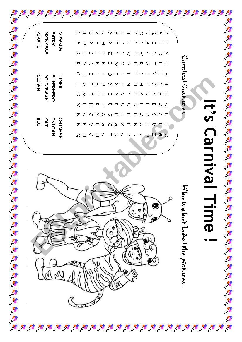 Its Carnival time! worksheet