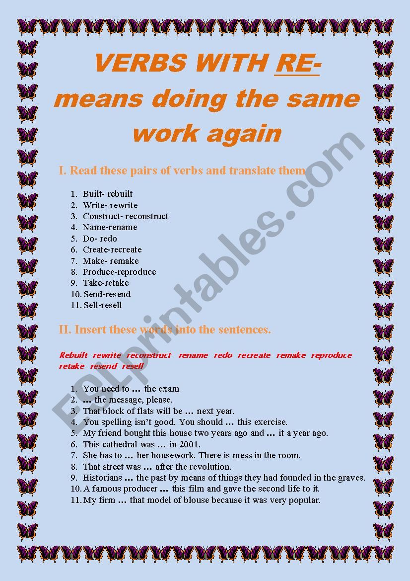 wordformation worksheet