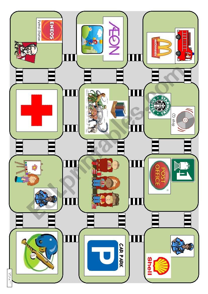 DIRECTIONS - Conversations and maps - Beginner and young learners (streets) 2