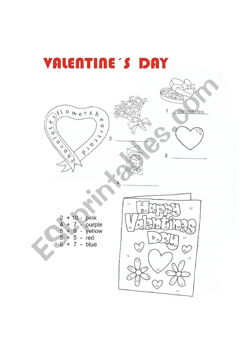 Valentine´s Day - ESL worksheet by kydlin