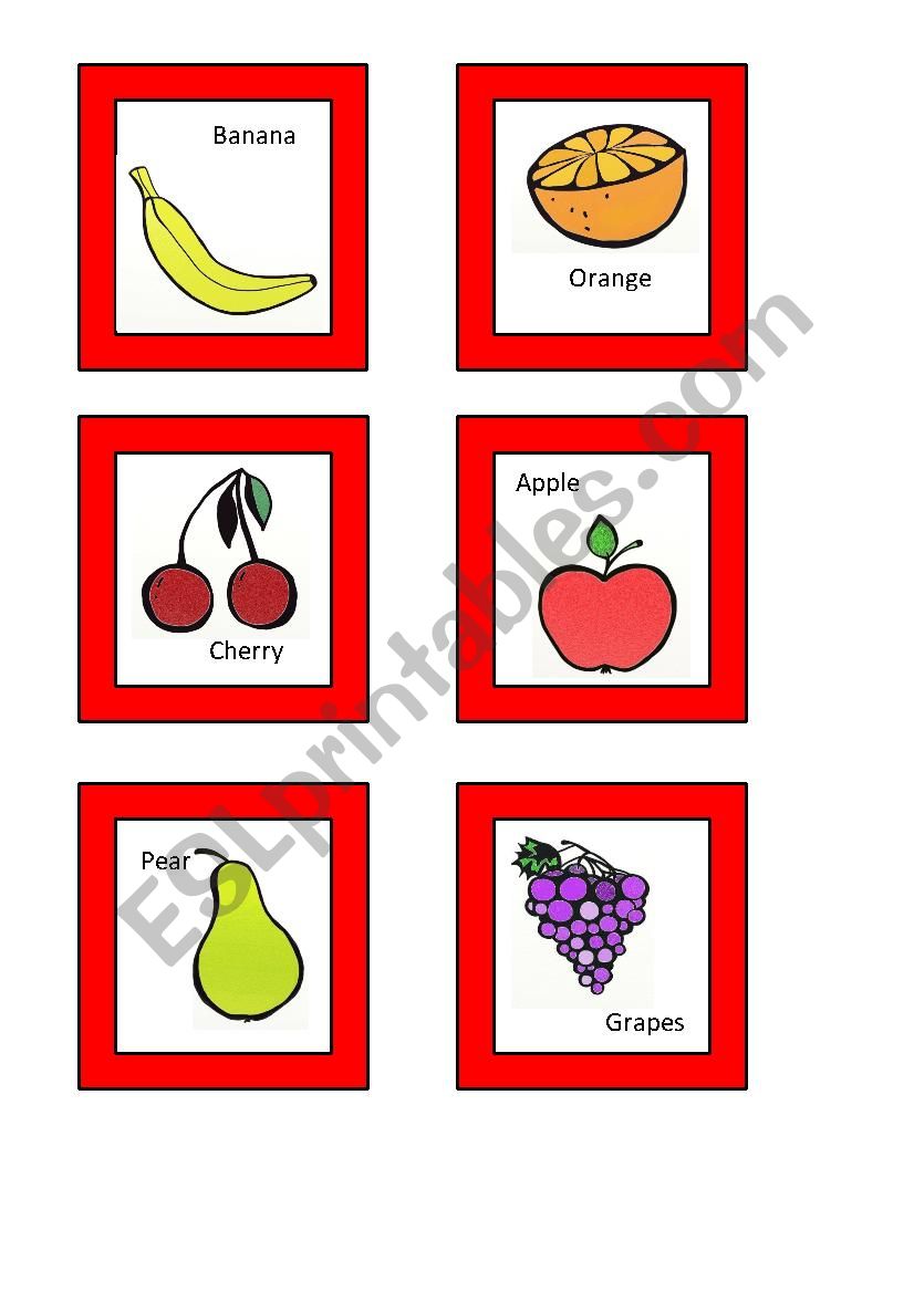 Fruits  worksheet