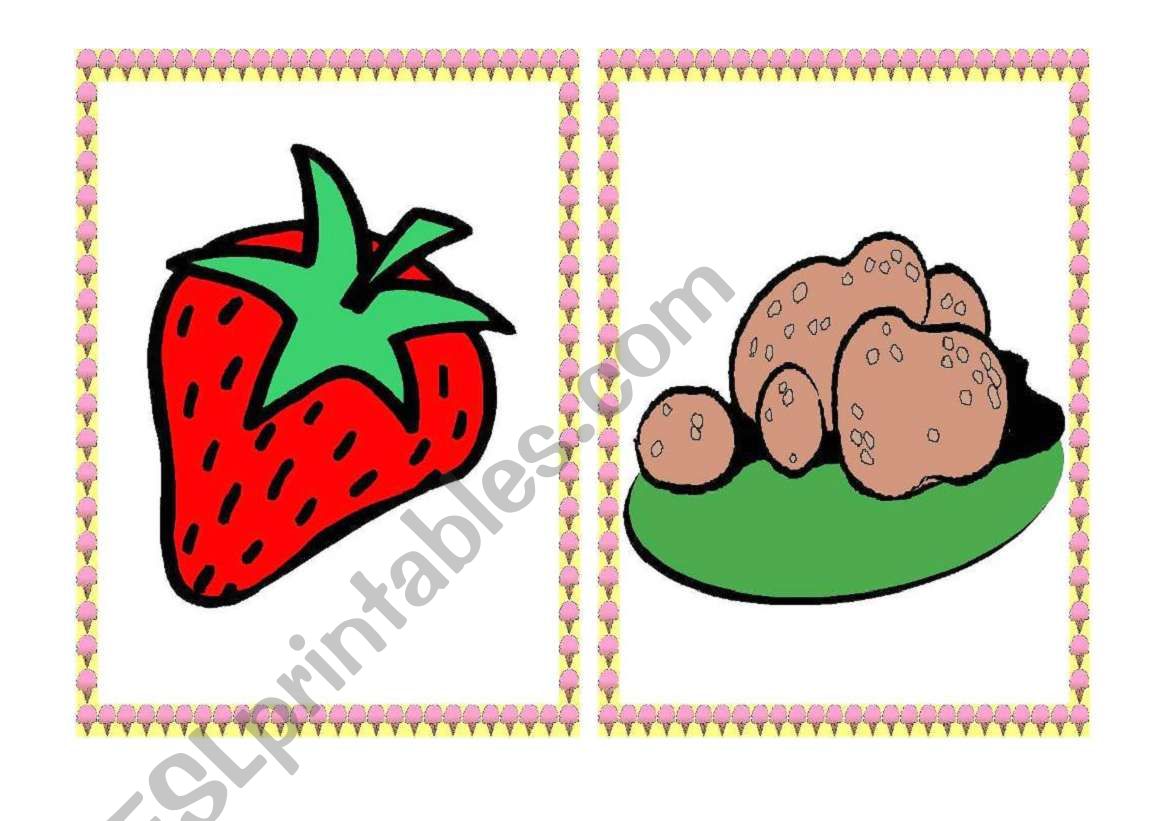 Fruits and vegetables - flashcards - part IV