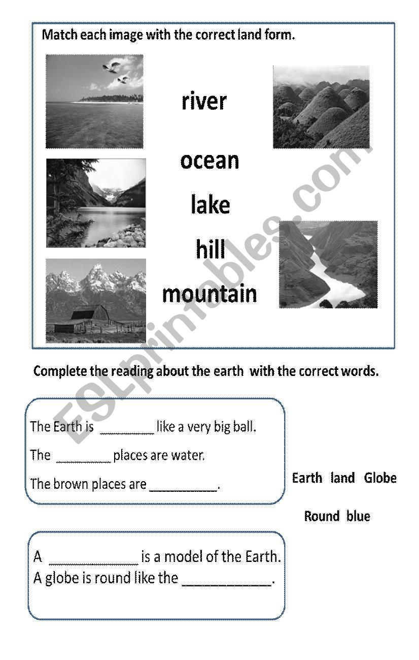 Geography worksheet