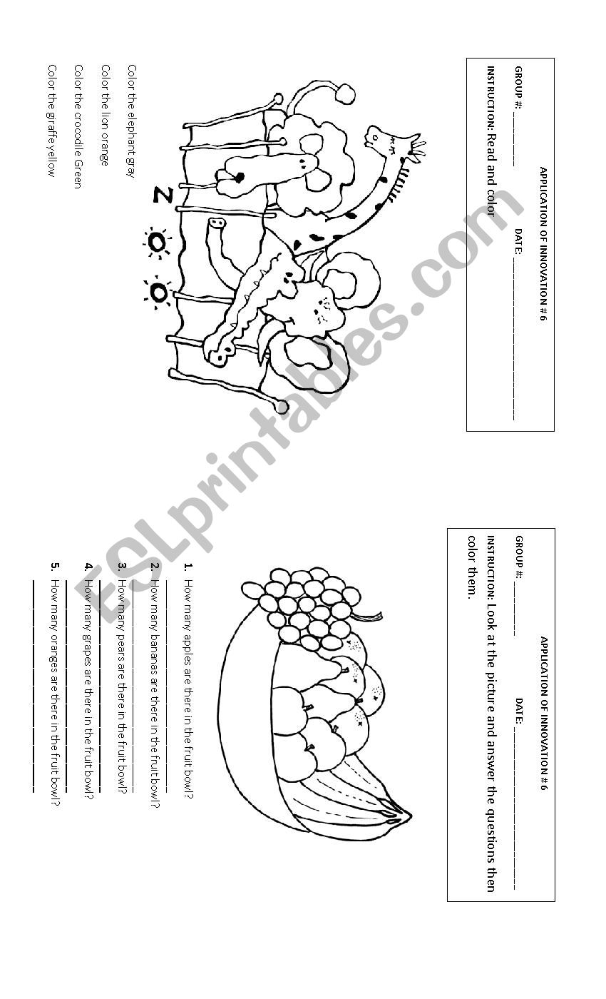 Colors  worksheet