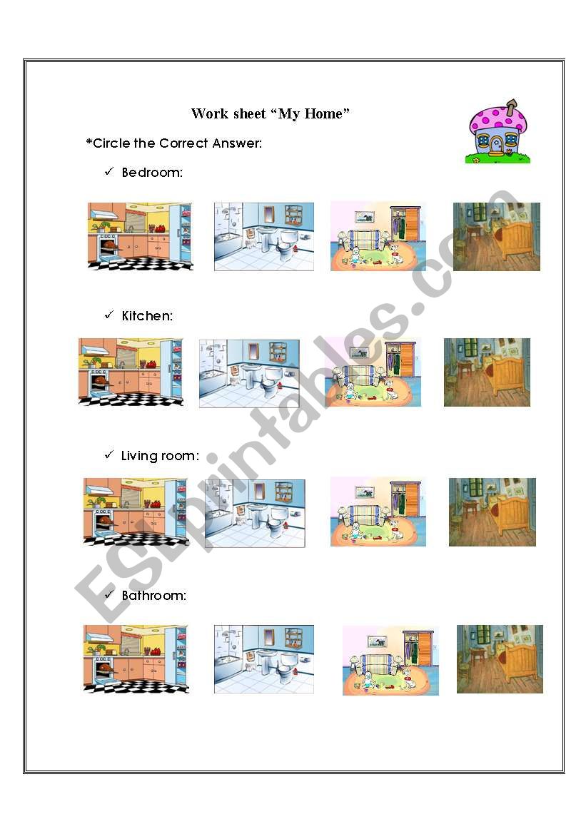 home parts worksheet