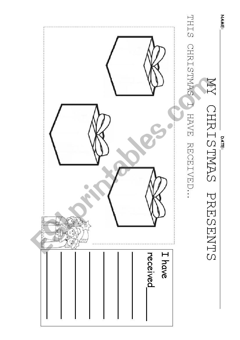 This Christmas Ive received worksheet