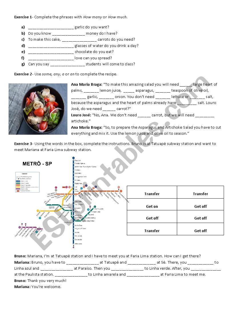 General Review worksheet