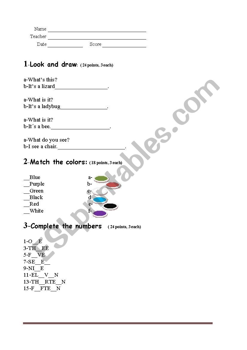 basic review worksheet