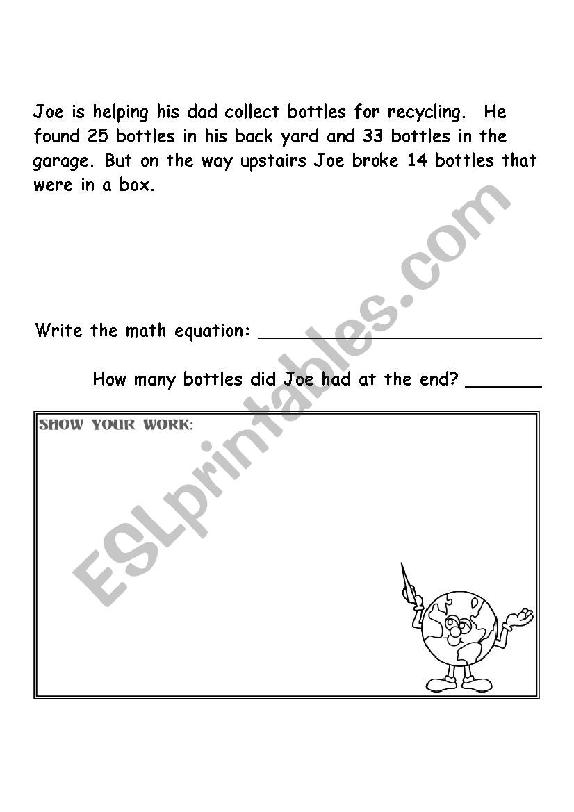 Math Substraction Word Problems
