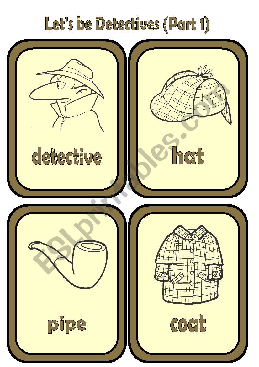 LetÂ´s be Detectives! worksheet