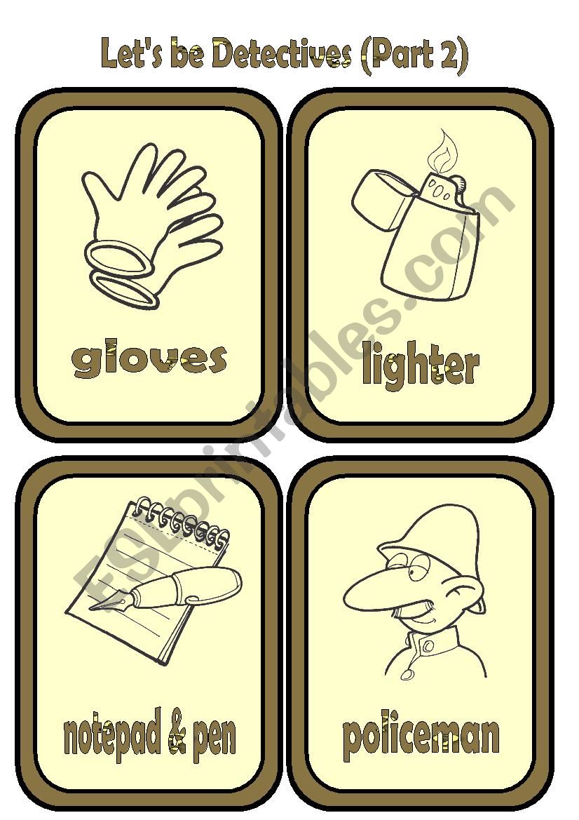 LetÂ´s be Detectives! worksheet