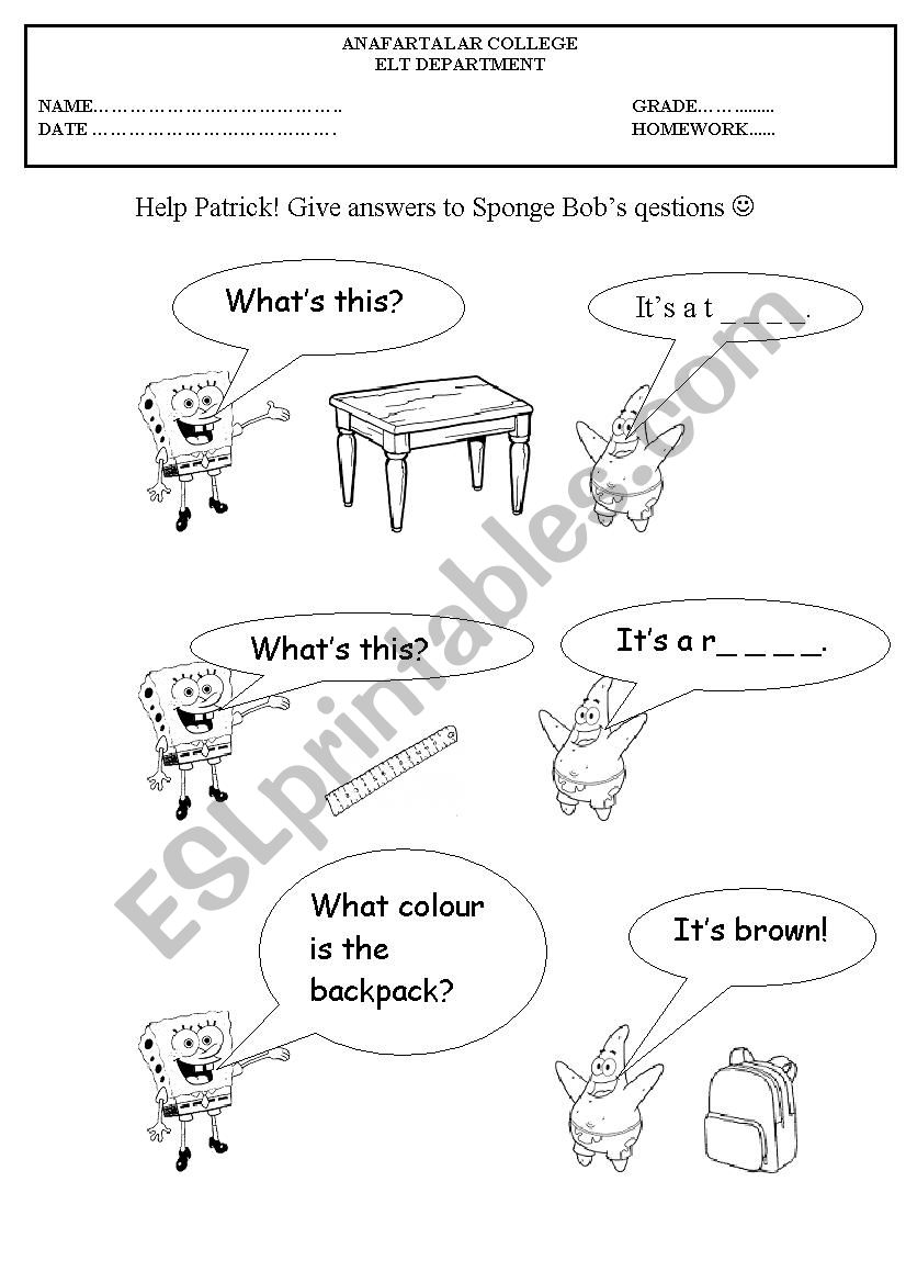 WhatÂ´s this worksheet