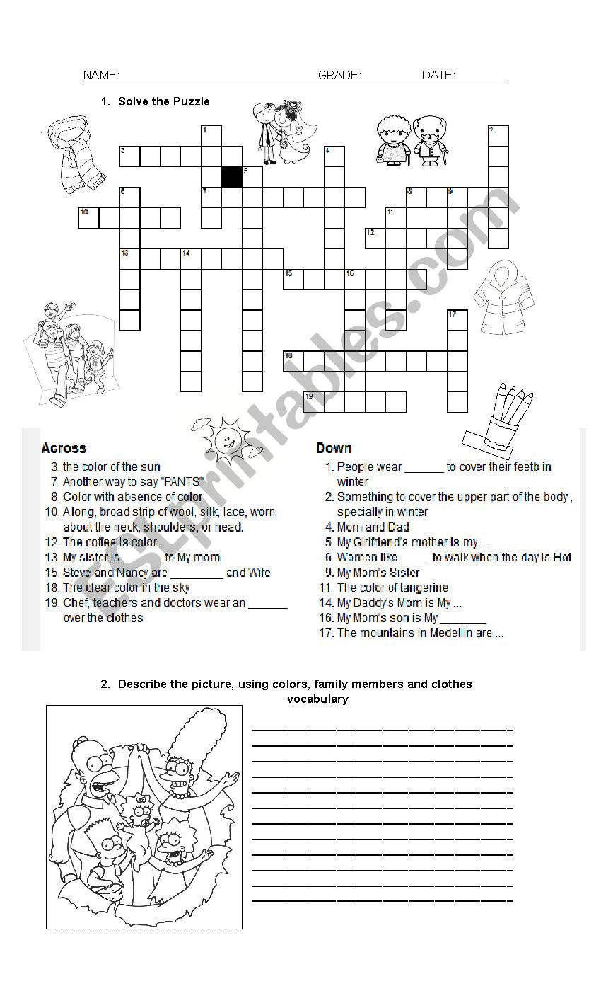 Vocabulary Puzzle worksheet