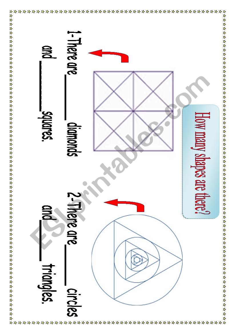 How many shape are there? worksheet