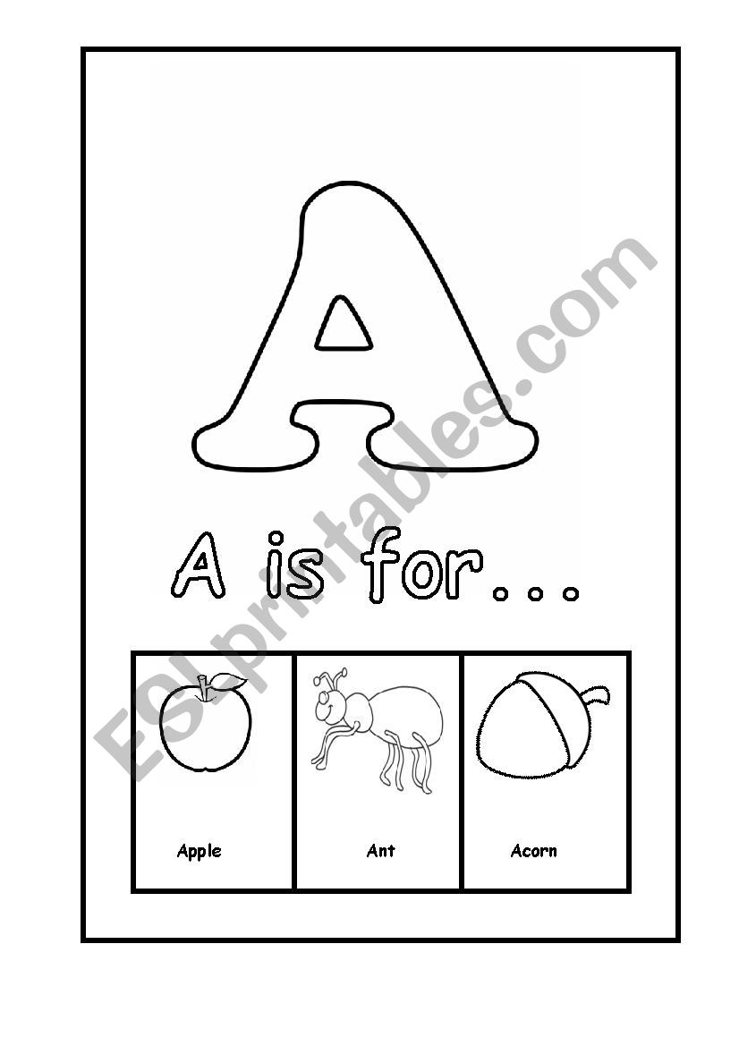 alphabet worksheet