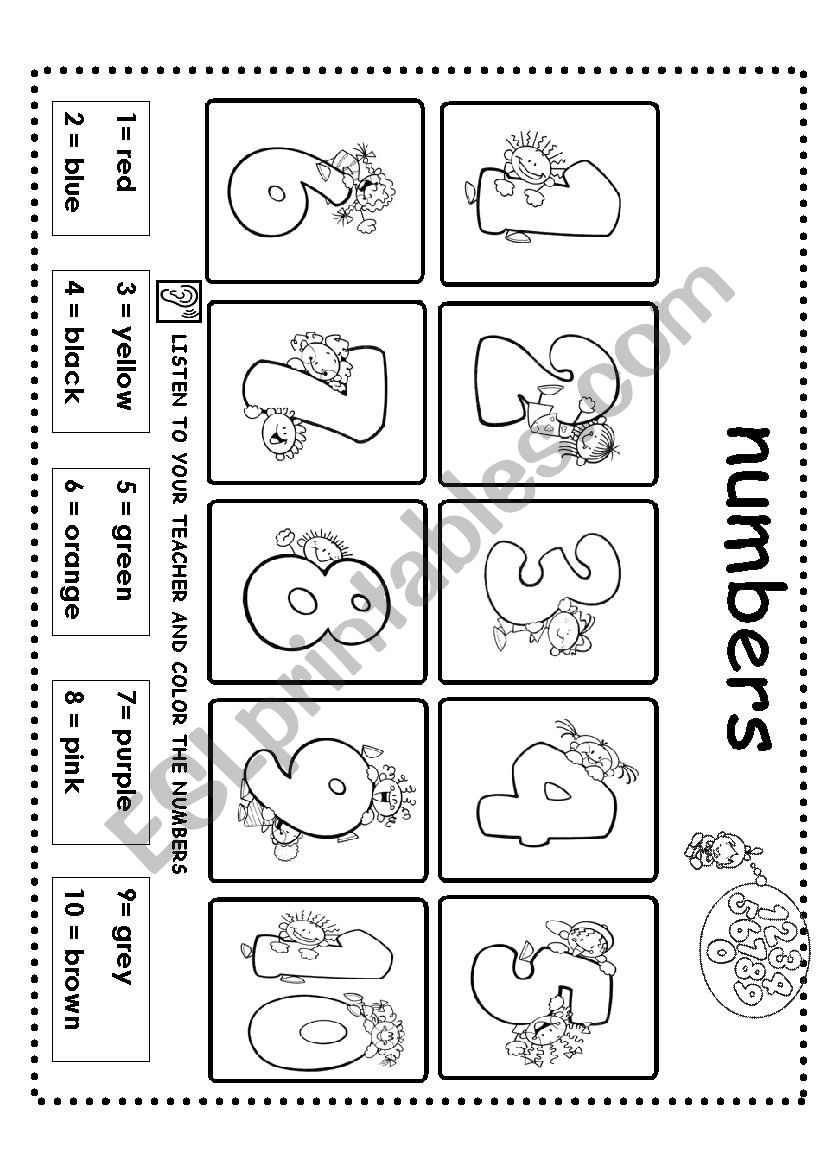 NUMBERS- PART 1 worksheet