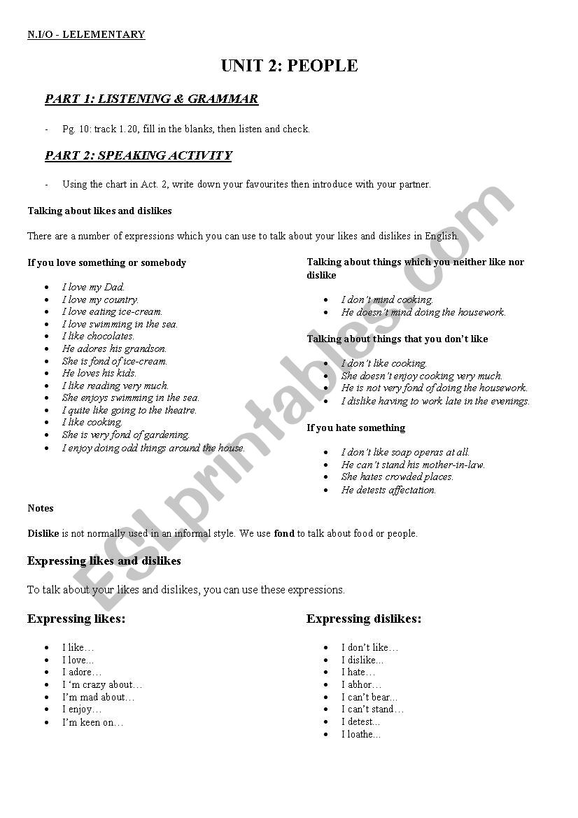 Teaching Training worksheet