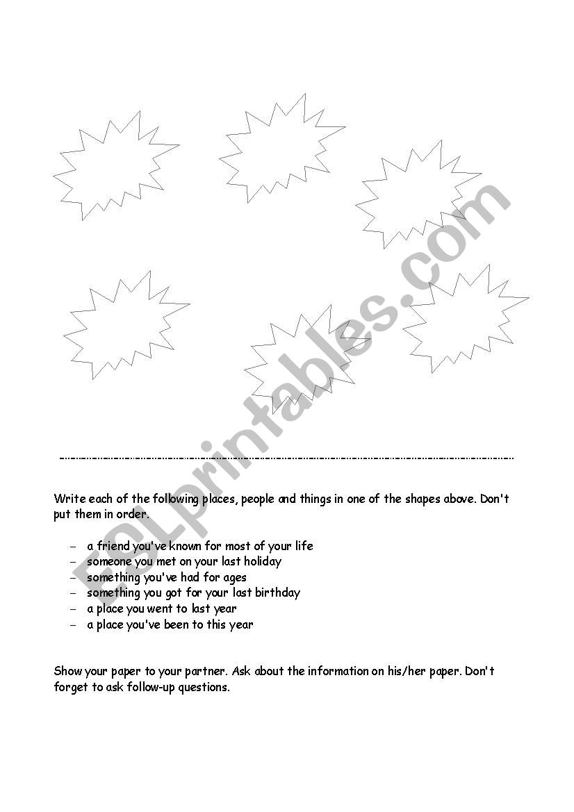 Talking Activity  worksheet