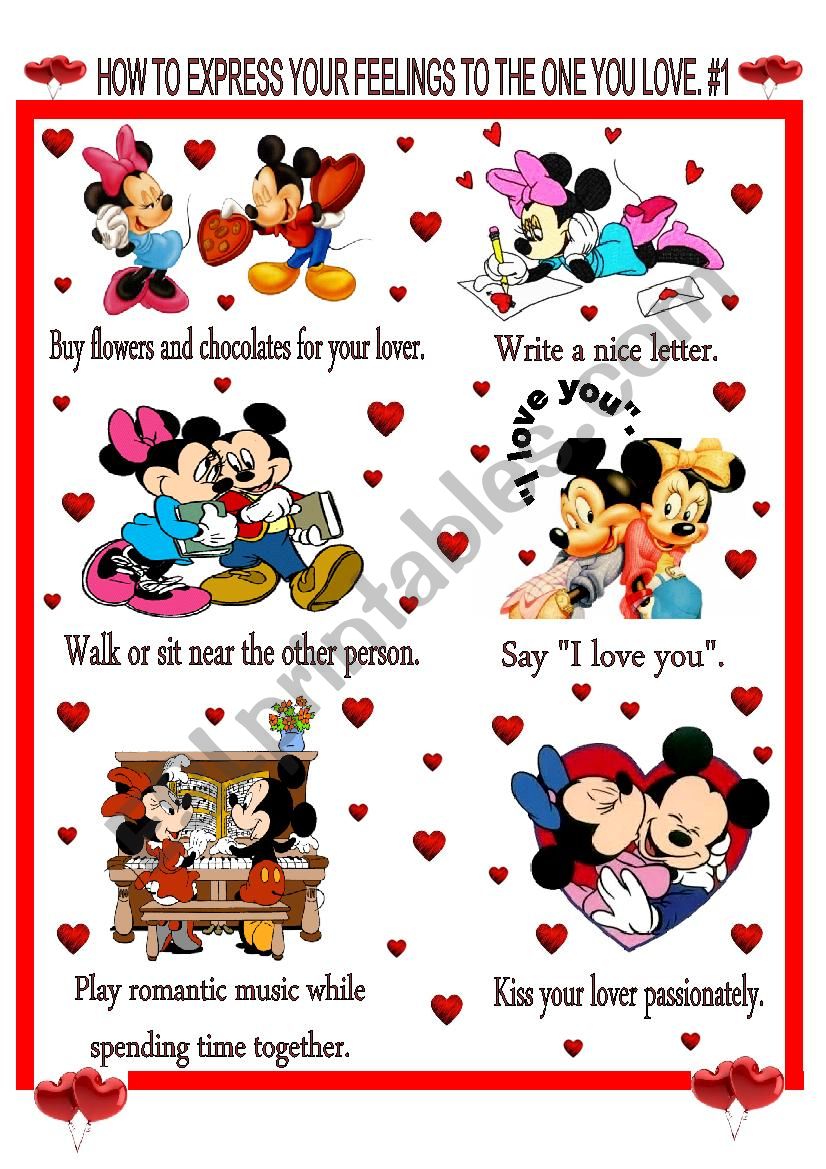  VALENTINES DAY POSTER worksheet