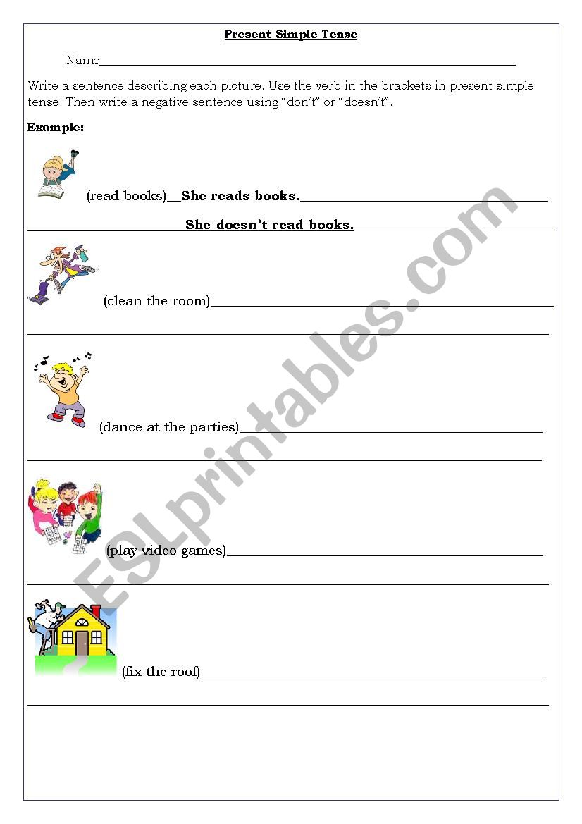 Present Simple Tense worksheet