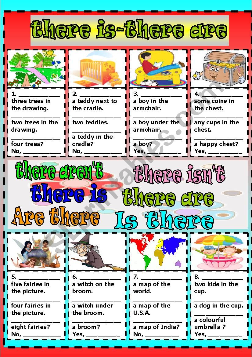 there is-there are worksheet