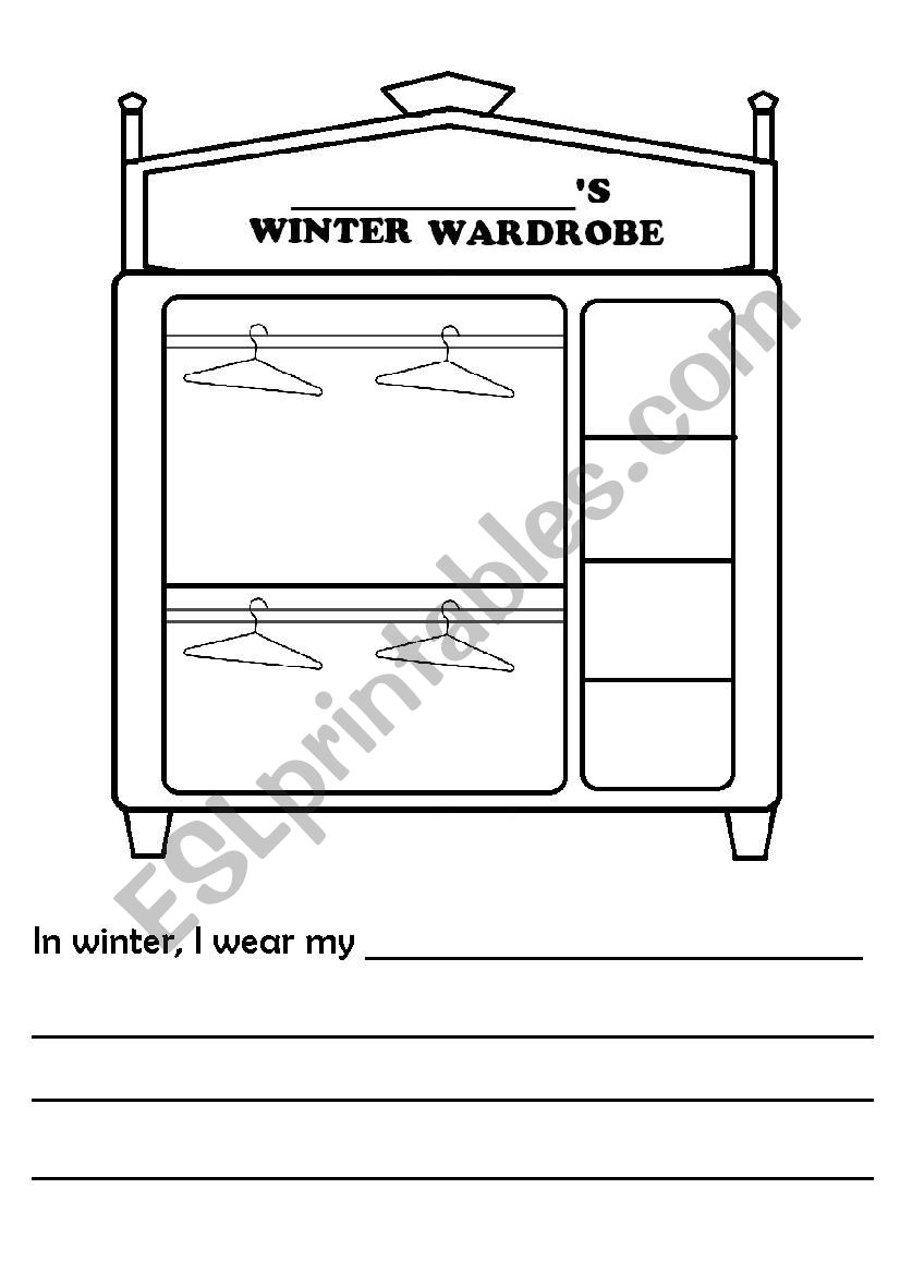 SEASONS and CLOTHES worksheet