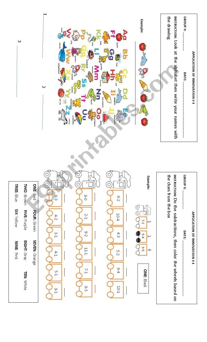 colors worksheet