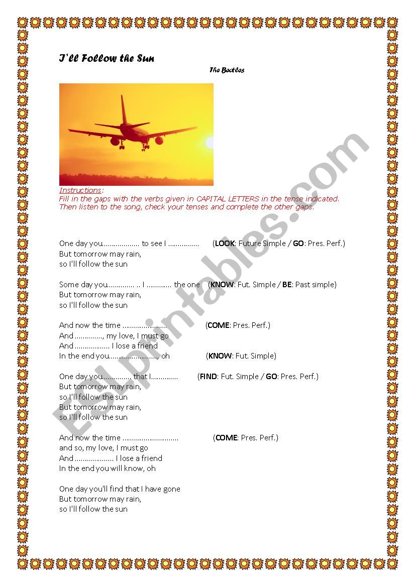 Mixed Tenses. Song: