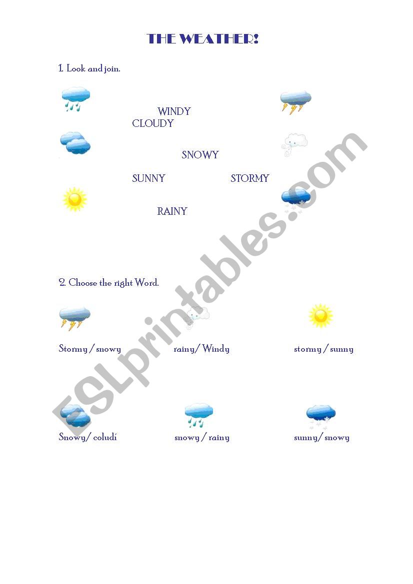 The weather worksheet