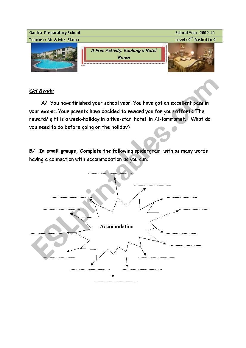 communicative activity worksheet